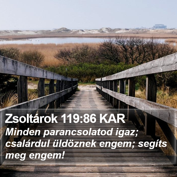 Zsoltárok 119:86 KAR Bible Study