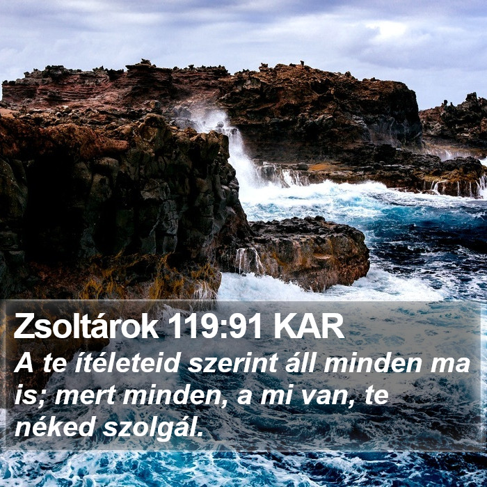 Zsoltárok 119:91 KAR Bible Study