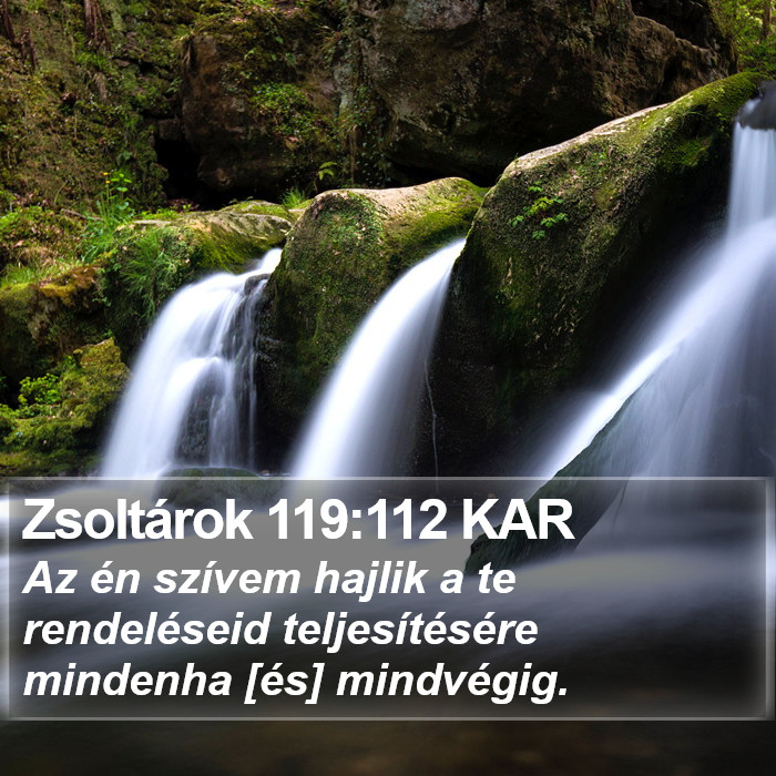 Zsoltárok 119:112 KAR Bible Study