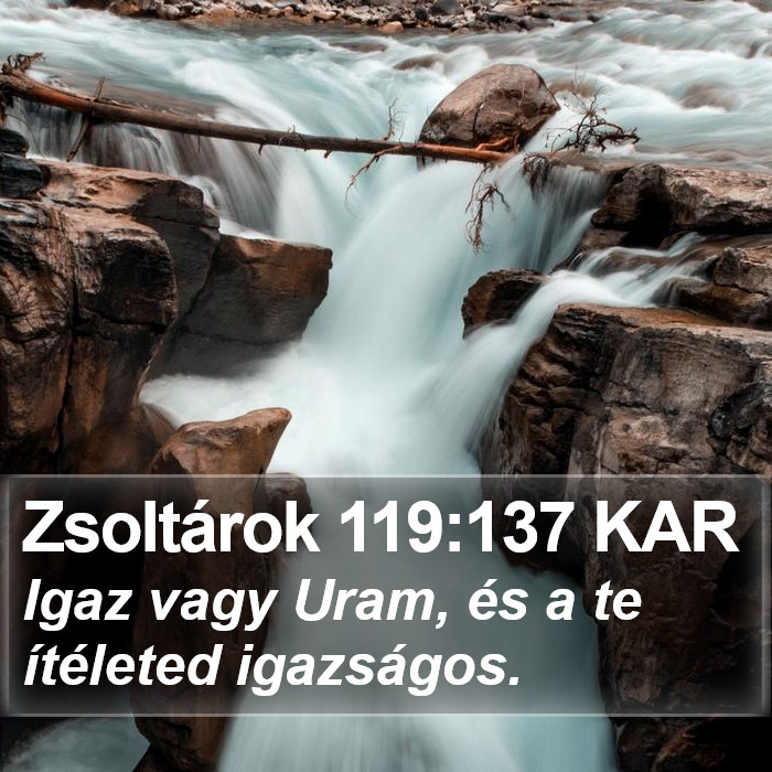 Zsoltárok 119:137 KAR Bible Study