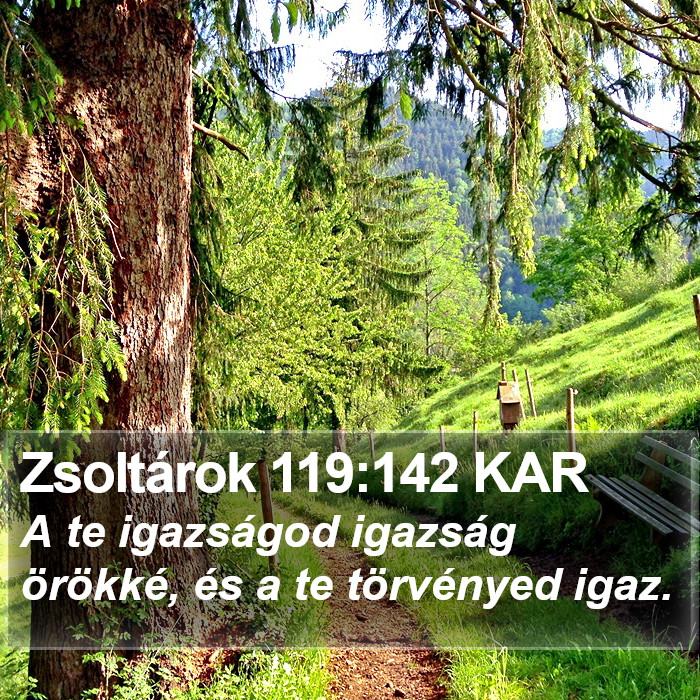 Zsoltárok 119:142 KAR Bible Study
