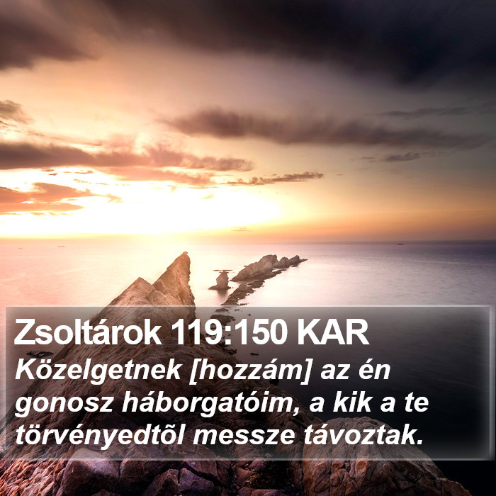 Zsoltárok 119:150 KAR Bible Study