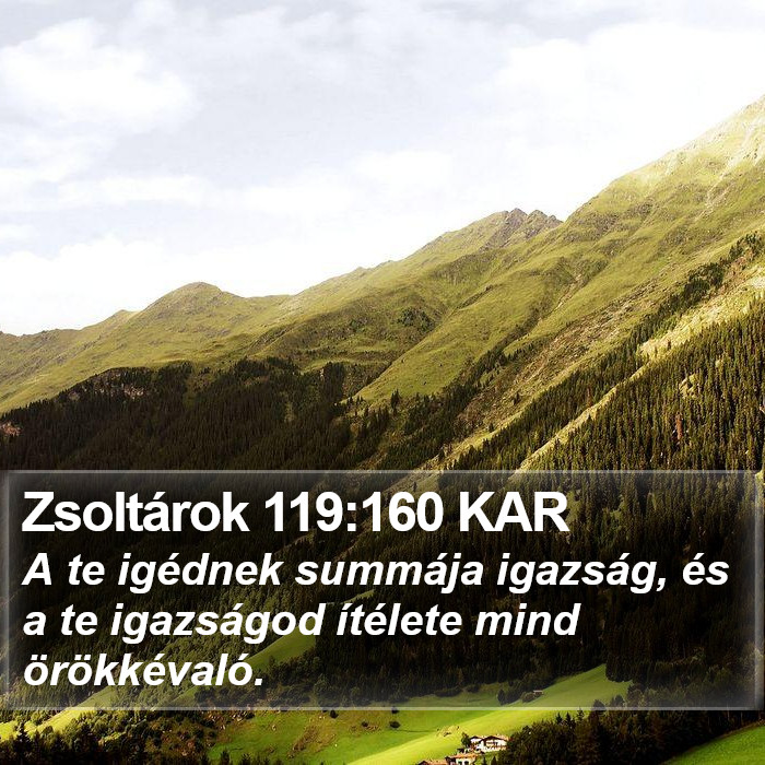 Zsoltárok 119:160 KAR Bible Study