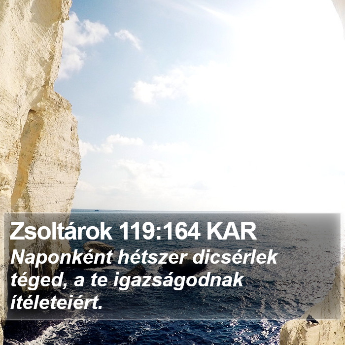 Zsoltárok 119:164 KAR Bible Study