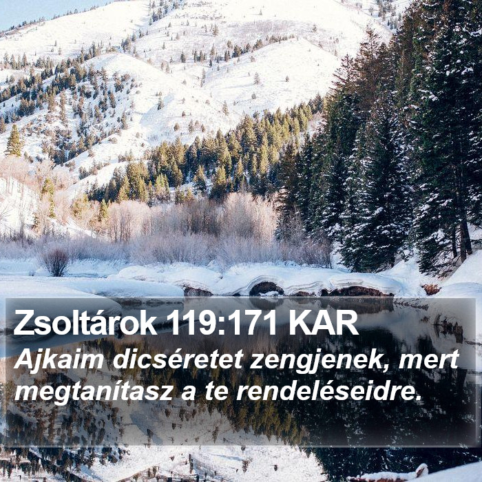 Zsoltárok 119:171 KAR Bible Study