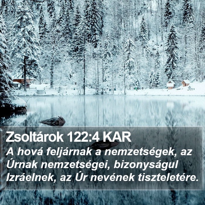 Zsoltárok 122:4 KAR Bible Study