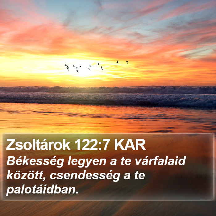 Zsoltárok 122:7 KAR Bible Study