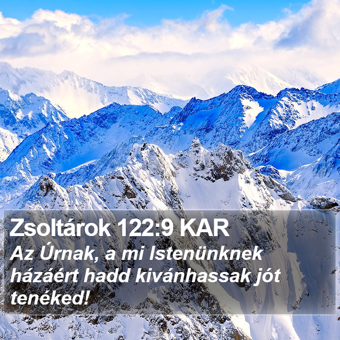 Zsoltárok 122:9 KAR Bible Study