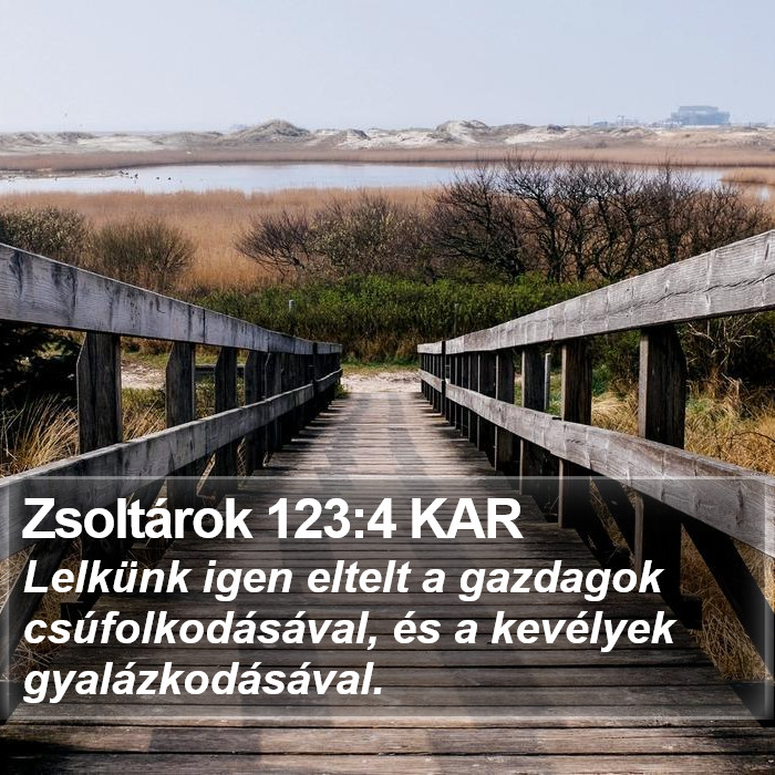 Zsoltárok 123:4 KAR Bible Study