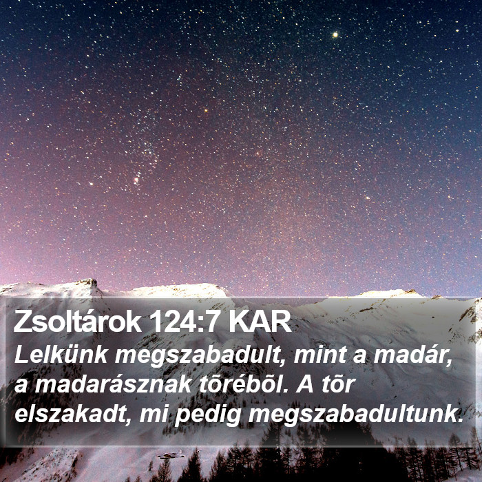 Zsoltárok 124:7 KAR Bible Study