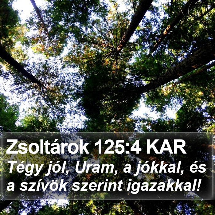 Zsoltárok 125:4 KAR Bible Study