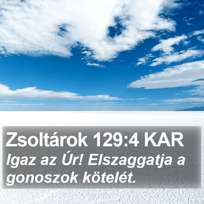 Zsoltárok 129:4 KAR Bible Study