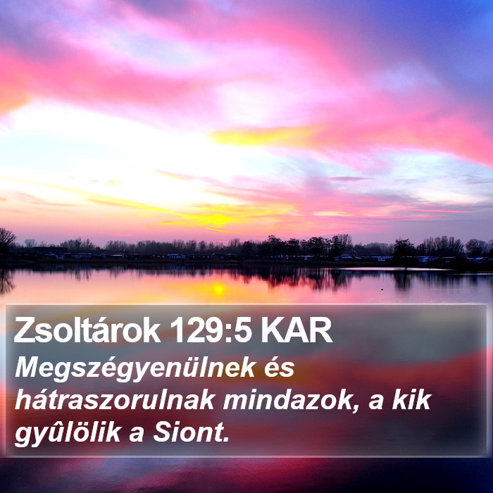 Zsoltárok 129:5 KAR Bible Study