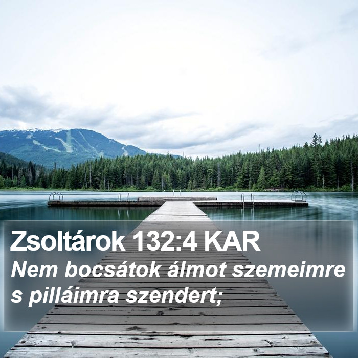 Zsoltárok 132:4 KAR Bible Study