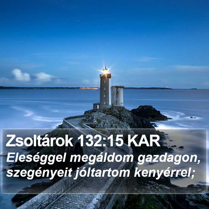 Zsoltárok 132:15 KAR Bible Study