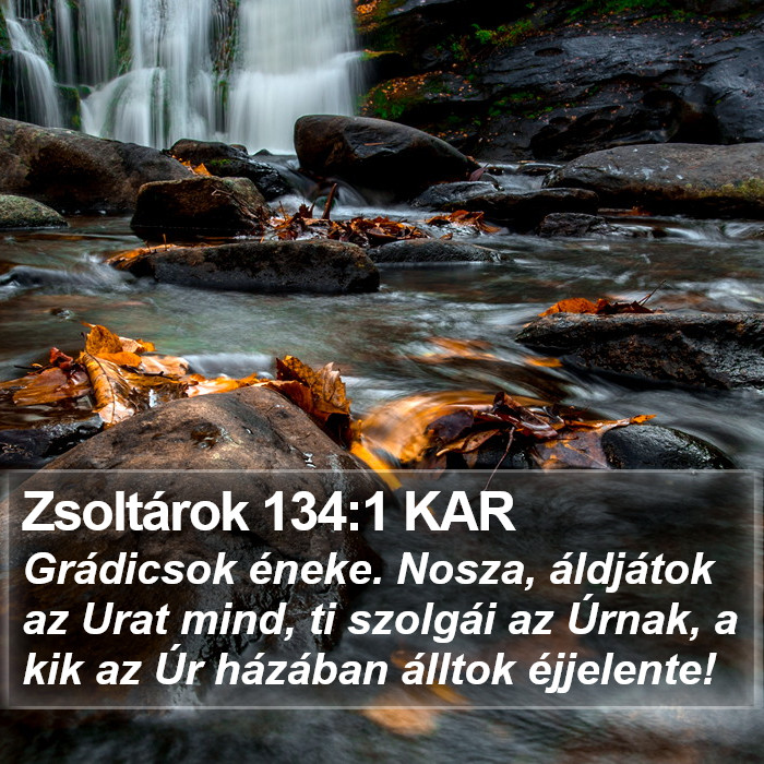 Zsoltárok 134:1 KAR Bible Study