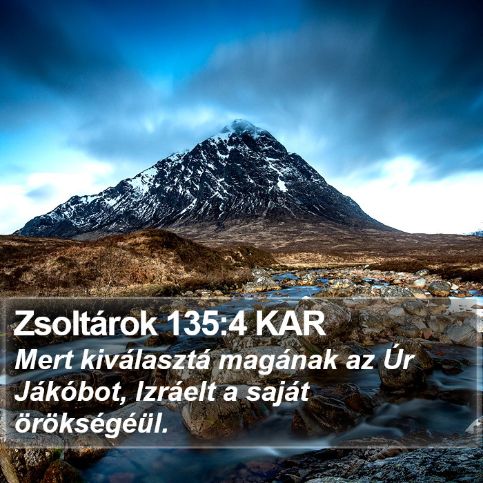 Zsoltárok 135:4 KAR Bible Study