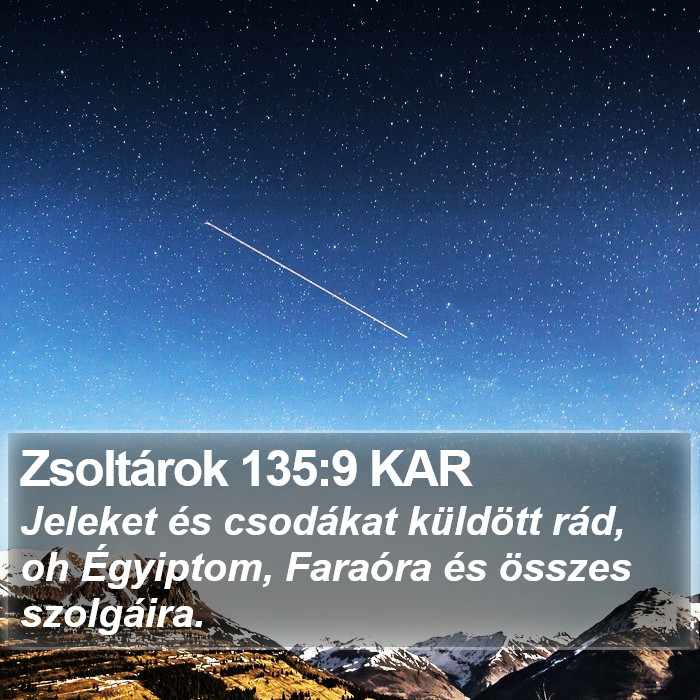 Zsoltárok 135:9 KAR Bible Study