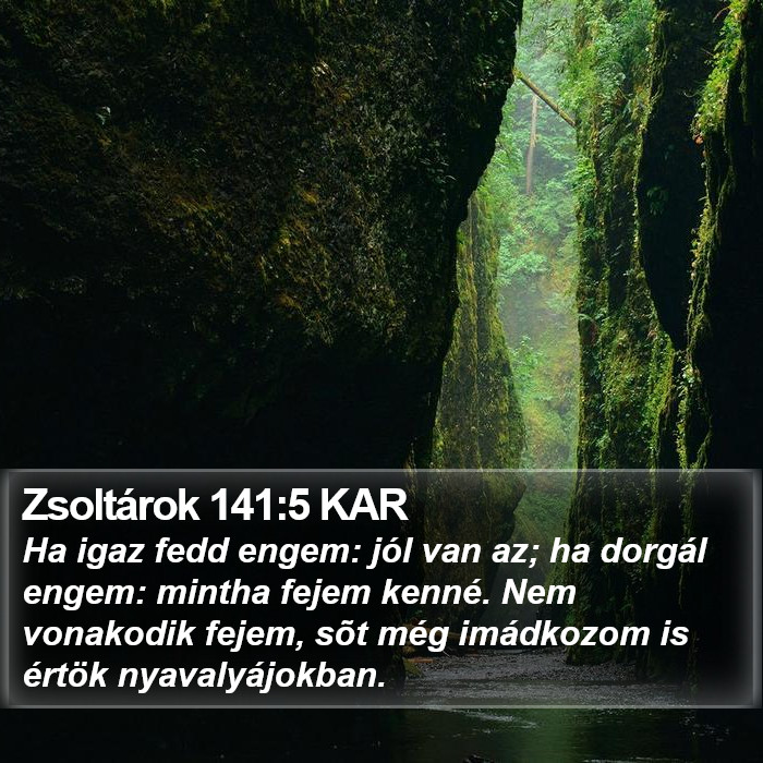 Zsoltárok 141:5 KAR Bible Study