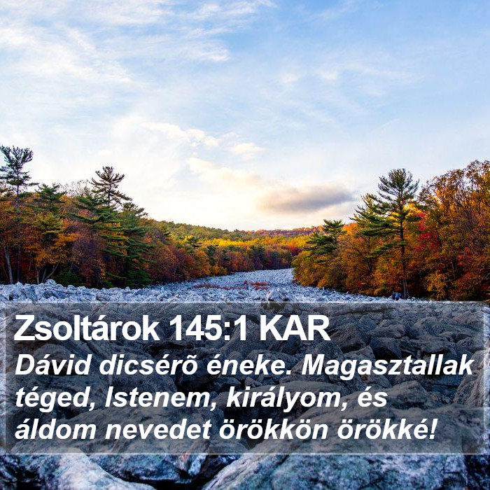 Zsoltárok 145:1 KAR Bible Study