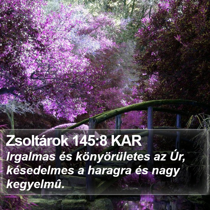 Zsoltárok 145:8 KAR Bible Study