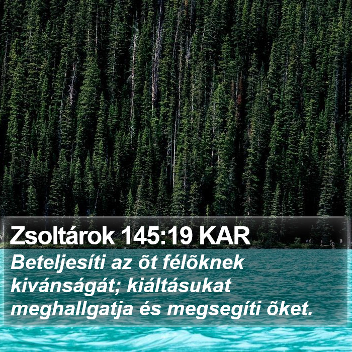 Zsoltárok 145:19 KAR Bible Study