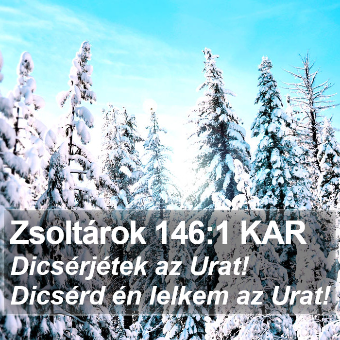 Zsoltárok 146:1 KAR Bible Study