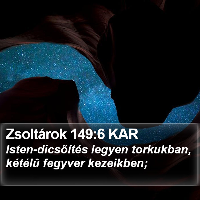 Zsoltárok 149:6 KAR Bible Study