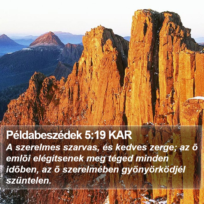 Példabeszédek 5:19 KAR Bible Study