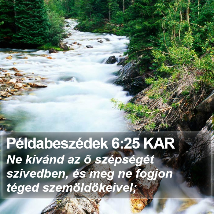 Példabeszédek 6:25 KAR Bible Study