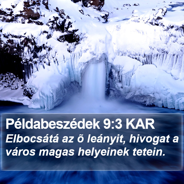 Példabeszédek 9:3 KAR Bible Study