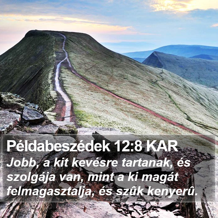 Példabeszédek 12:8 KAR Bible Study