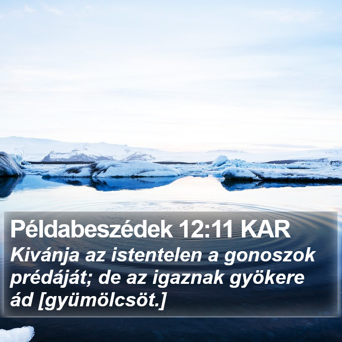 Példabeszédek 12:11 KAR Bible Study