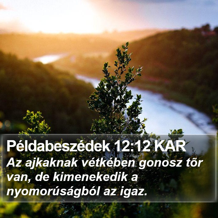 Példabeszédek 12:12 KAR Bible Study