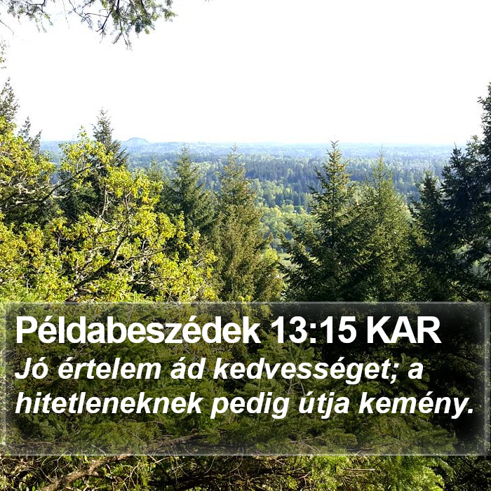 Példabeszédek 13:15 KAR Bible Study