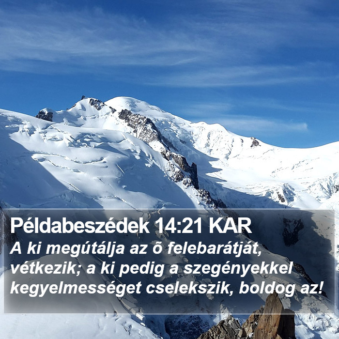 Példabeszédek 14:21 KAR Bible Study