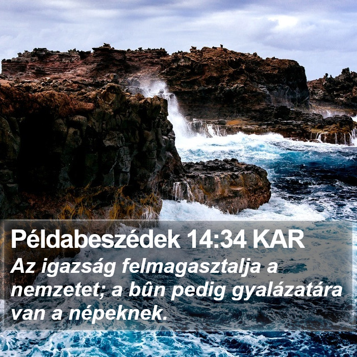 Példabeszédek 14:34 KAR Bible Study