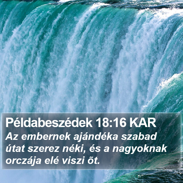 Példabeszédek 18:16 KAR Bible Study