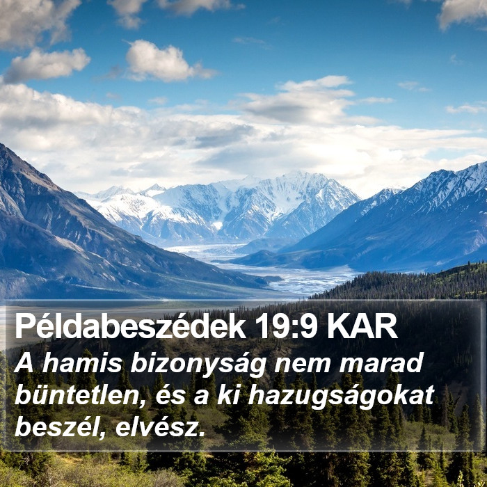 Példabeszédek 19:9 KAR Bible Study