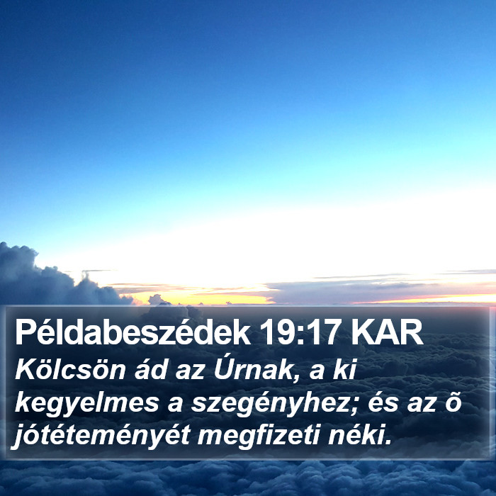 Példabeszédek 19:17 KAR Bible Study