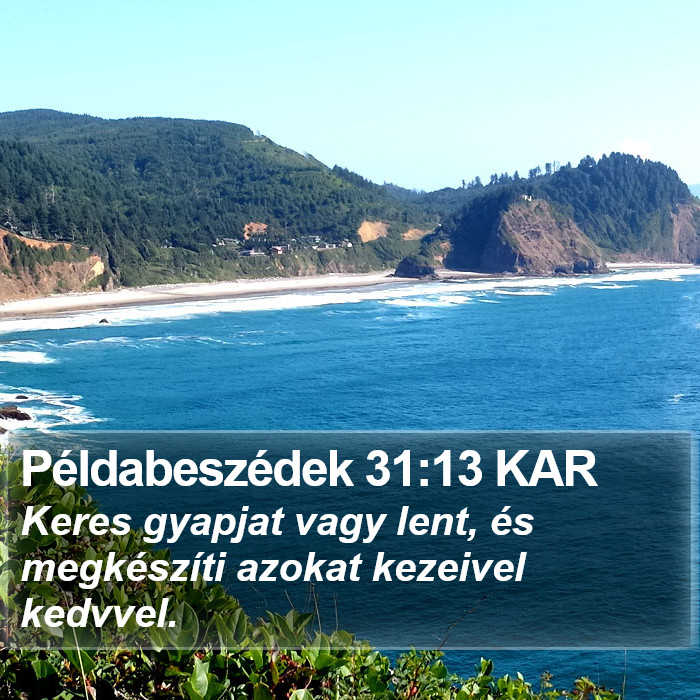 Példabeszédek 31:13 KAR Bible Study