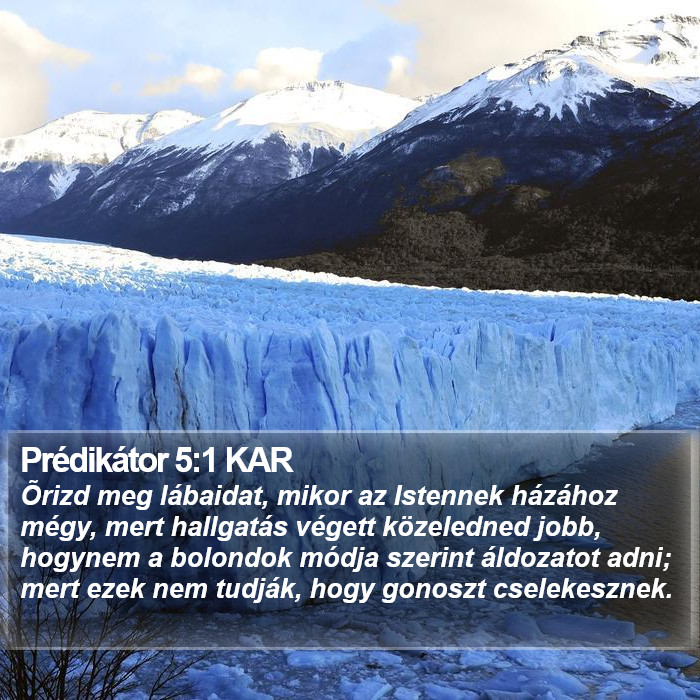 Prédikátor 5:1 KAR Bible Study