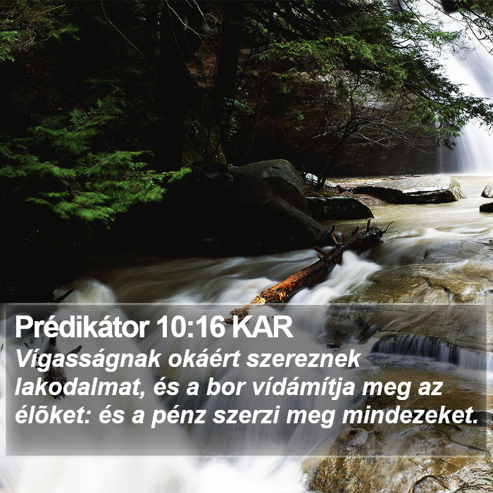 Prédikátor 10:16 KAR Bible Study