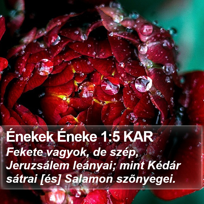 Énekek Éneke 1:5 KAR Bible Study