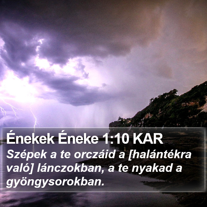 Énekek Éneke 1:10 KAR Bible Study