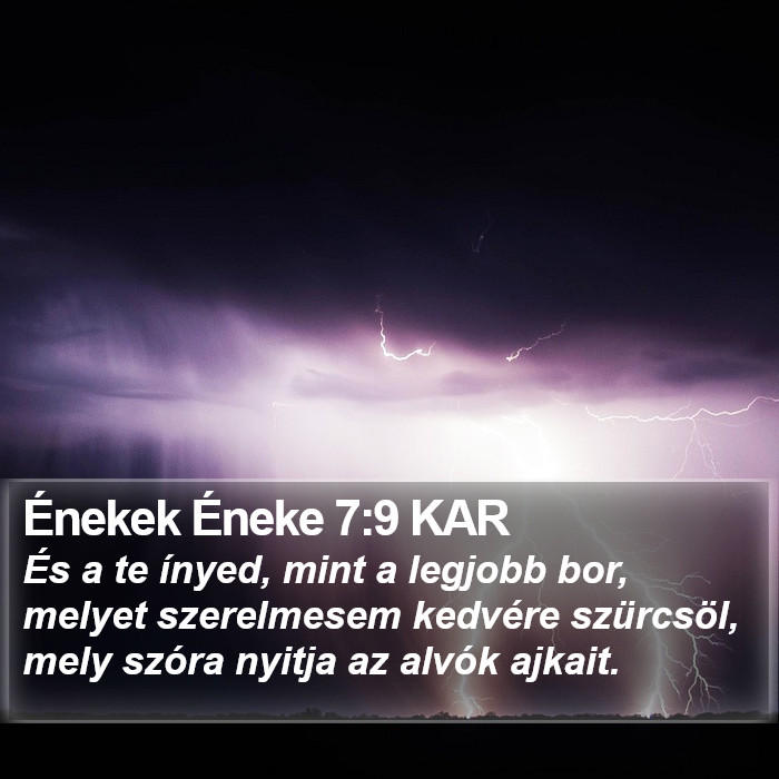 Énekek Éneke 7:9 KAR Bible Study