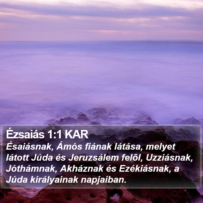 Ézsaiás 1:1 KAR Bible Study