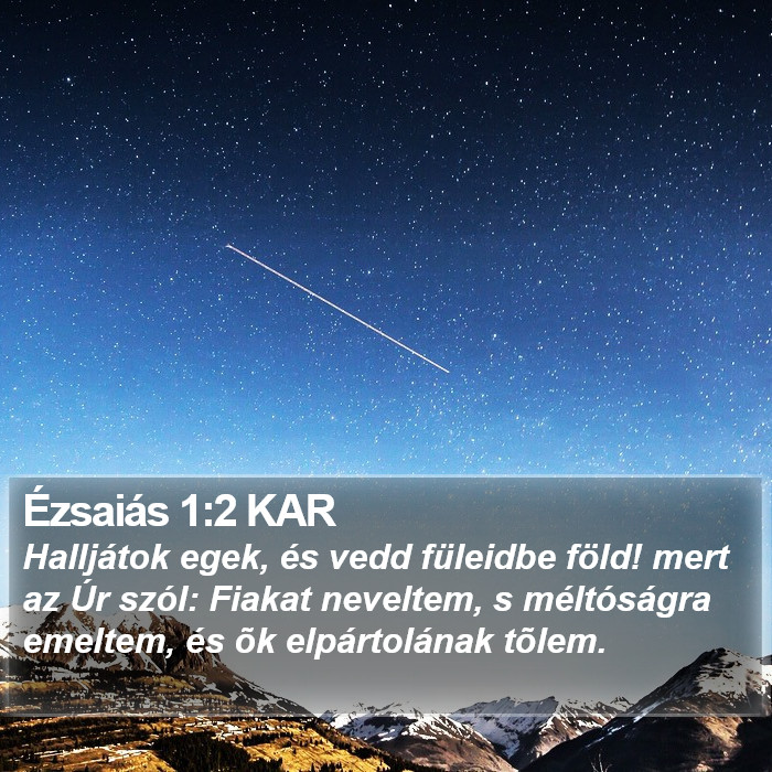 Ézsaiás 1:2 KAR Bible Study