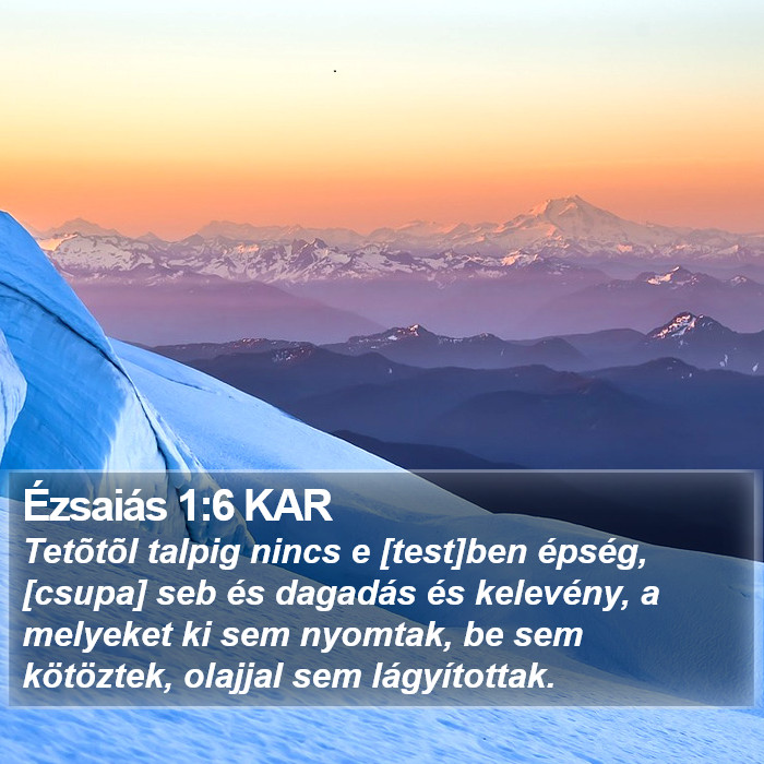 Ézsaiás 1:6 KAR Bible Study