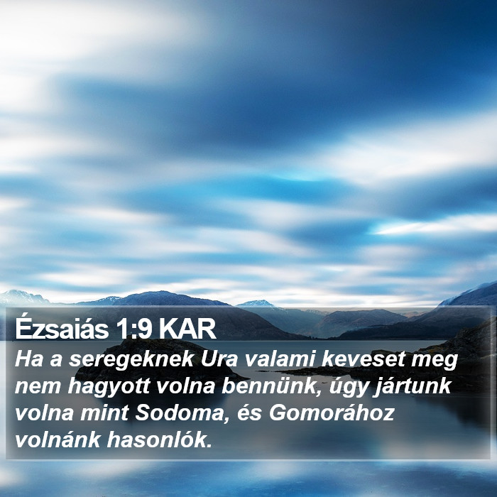 Ézsaiás 1:9 KAR Bible Study